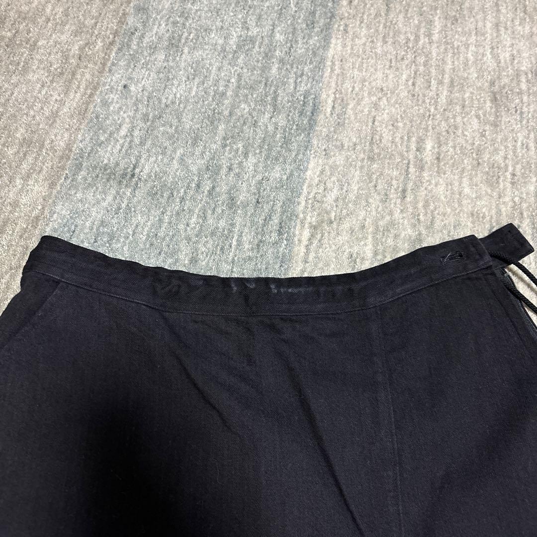 黒 キュロット サイド装飾付き