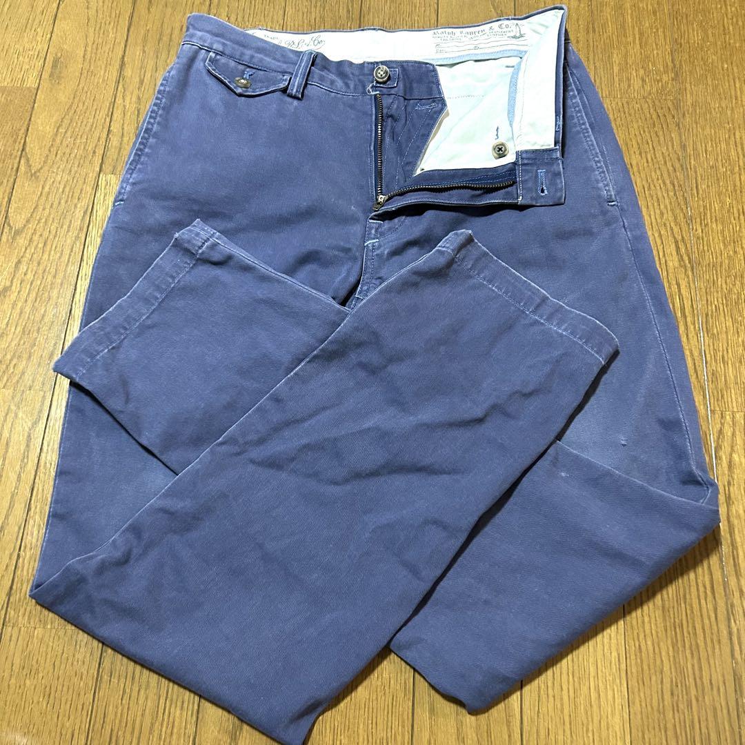 W75-股下75cm！ポロbyラルフローレン古着ミリタリーチノ