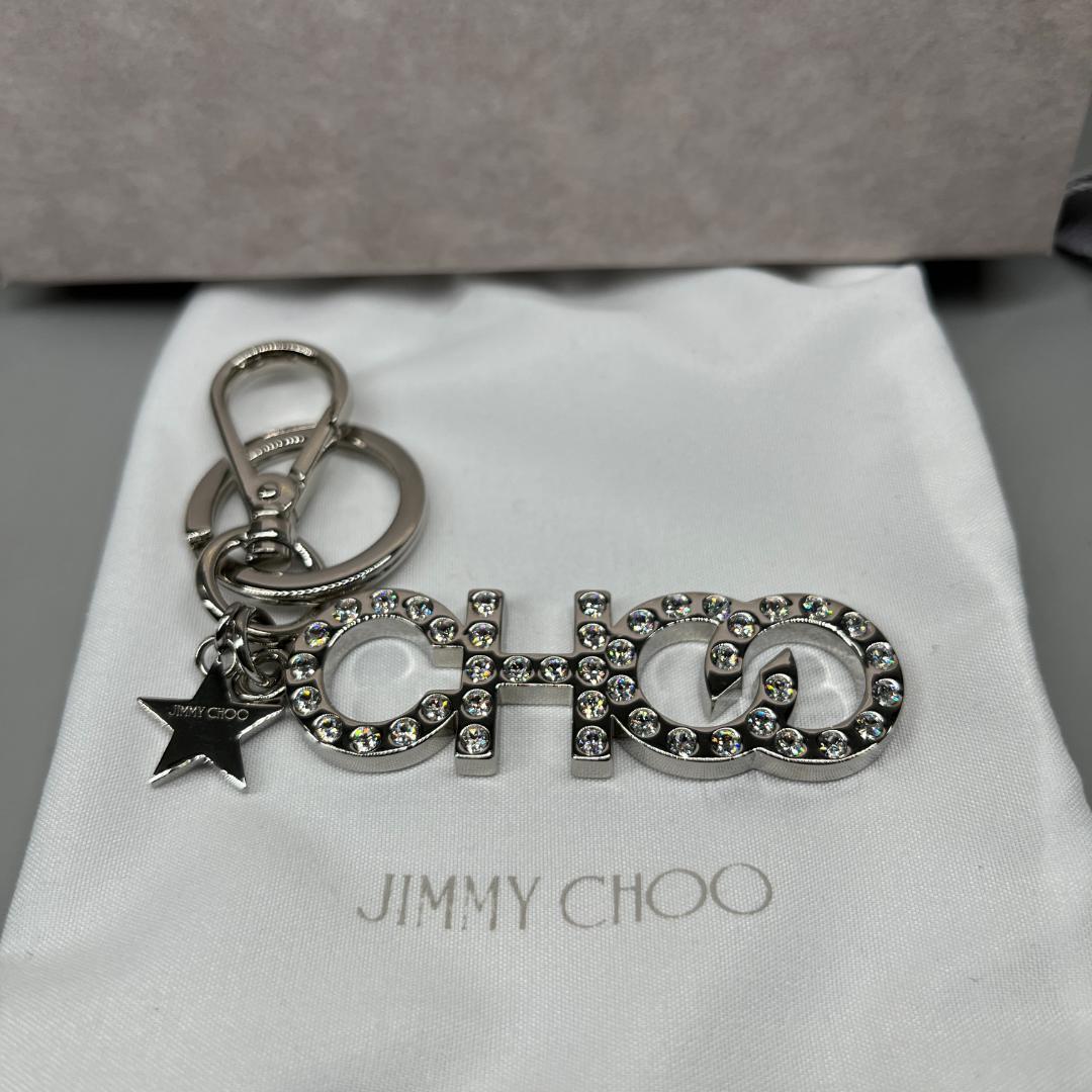 【美品】JIMMY CHOO ロゴ キーホルダー ジミーチュウ チャーム
