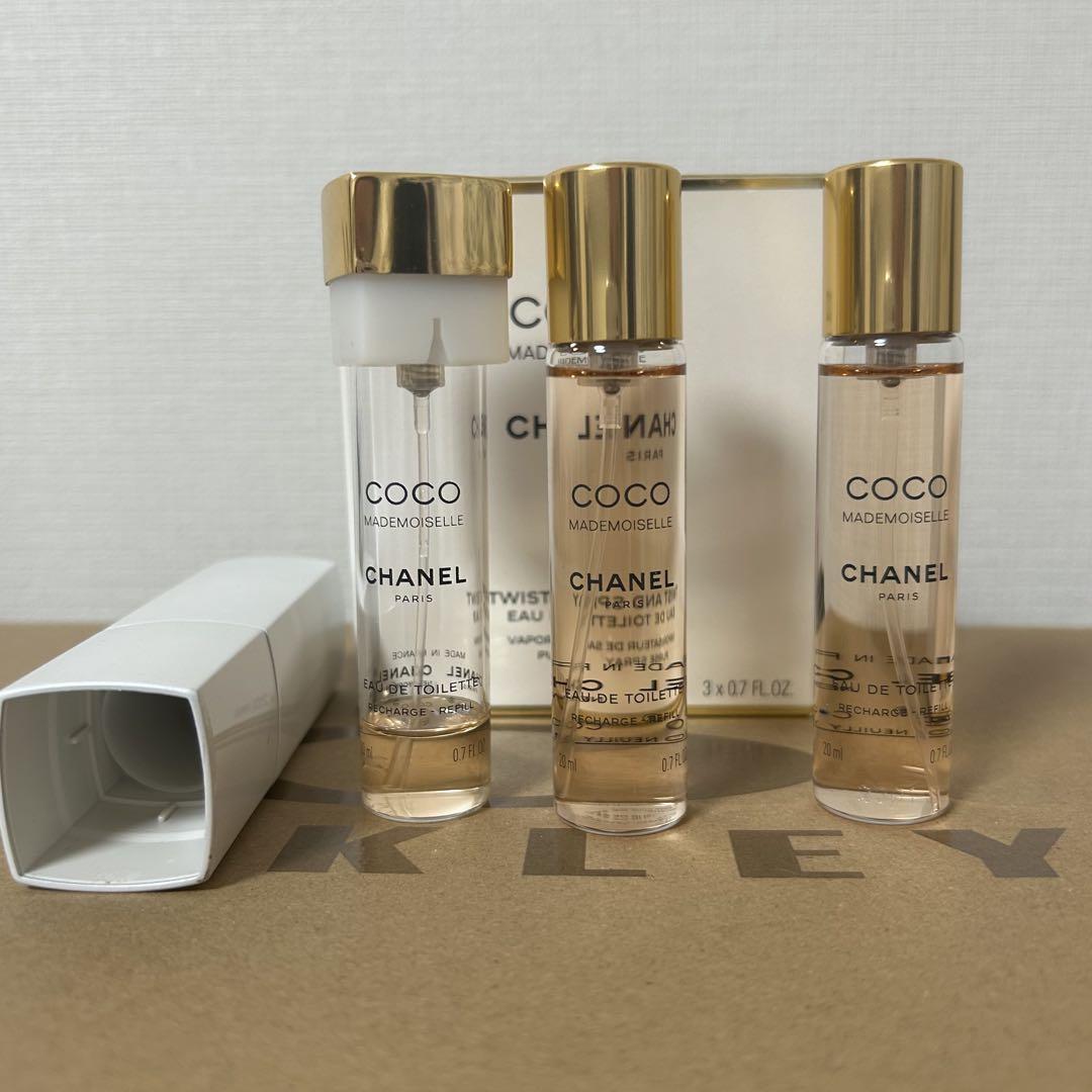 【CHANEL】ココ　マドモアゼル　ツィスト&スプレイレフィル2本付き CHANEL シャネル ココ マドモアゼル ツィスト＆スプレイ