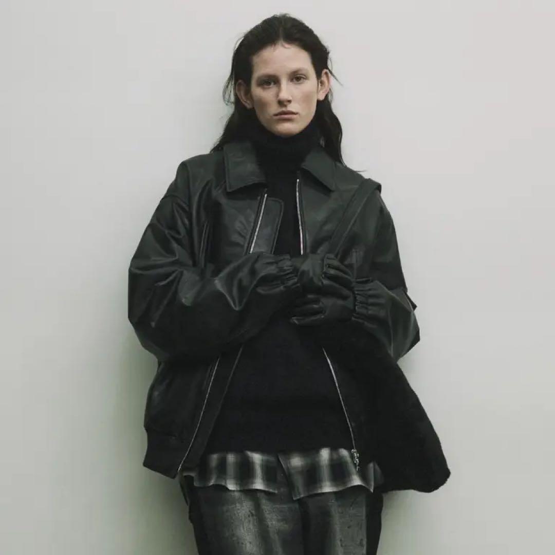 【タグ付き】ssstein Leather Zip Short Jacket