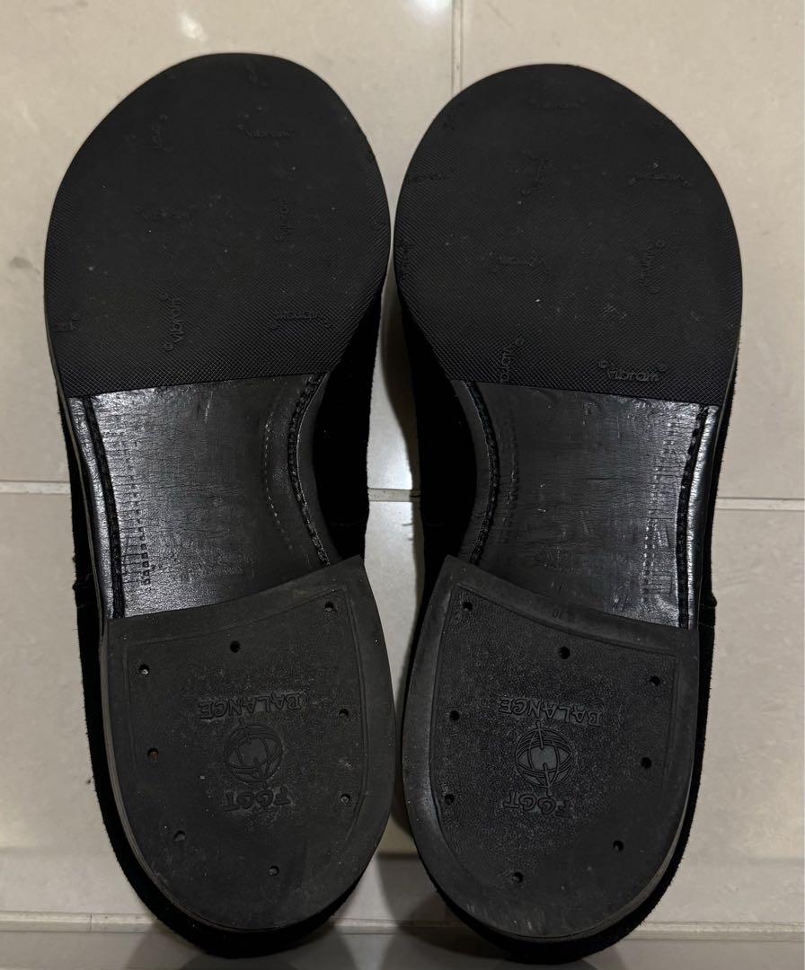 美品◆Alden Vチップ スエード黒9D 定価165,000円 54357