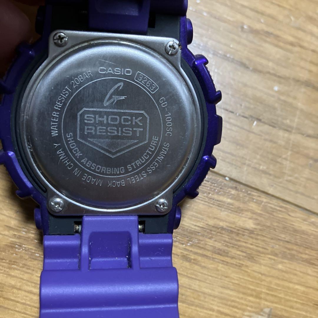 CASIO G-SHOCK デジタル腕時計 パープル 紫