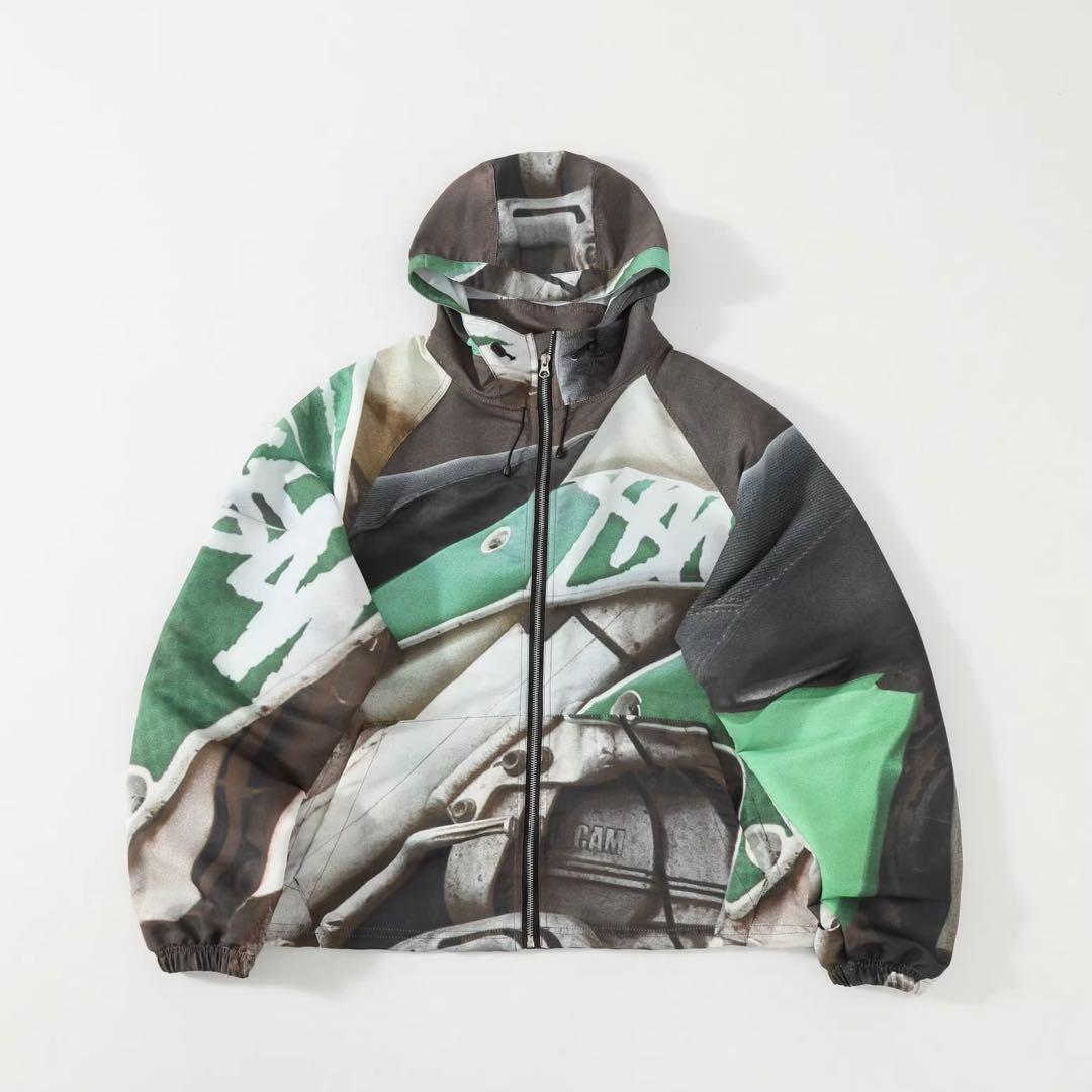 stussy BEACH SHELL BAJA PRINT シェルジャケット stussy BEACH SHELL BAJA PRINT シェルジャケット - メルカリ