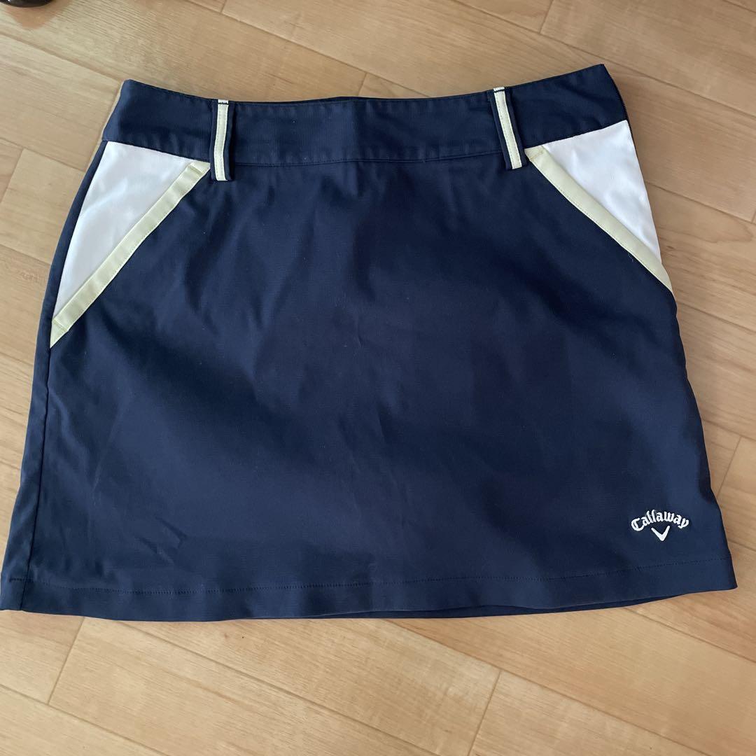 Callaway ゴルフスカート ダークブルー Callaway Sサイズ キュロット 紺色 ゴルフ スカート ネイビー