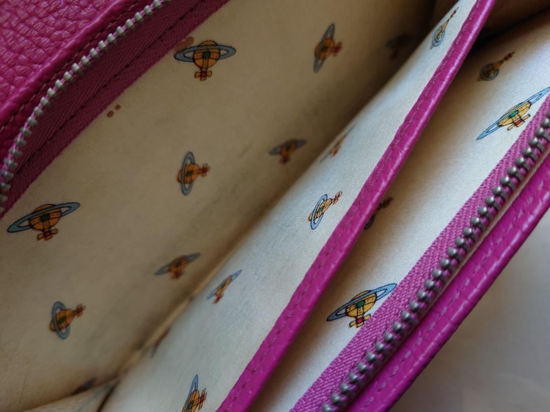 希少 Vivienne Westwood 長財布 レオパ がま口 ピンク レザー 2396946177.jpg?1728475192