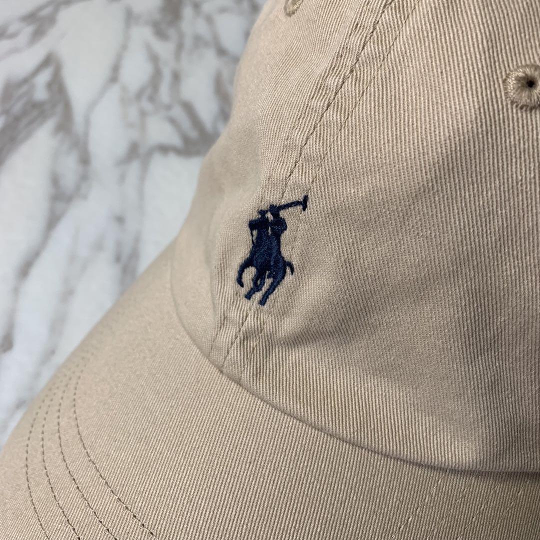 POLO RALPH LAUREN コットンチノボールキャップ ベージュ 刺繍