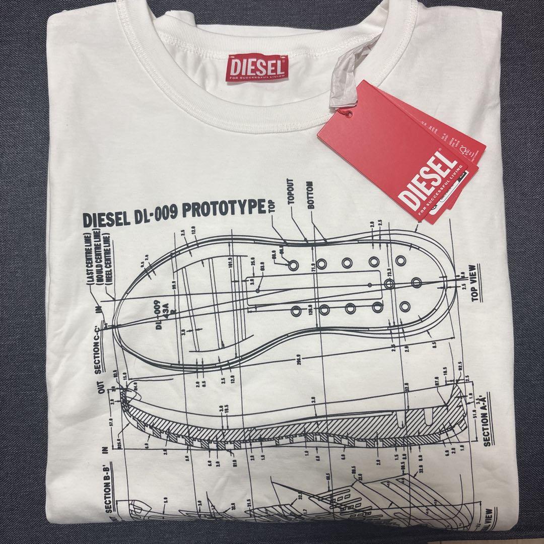 DIESEL DL-009 PROTOTYPE ホワイトロングTシャツ