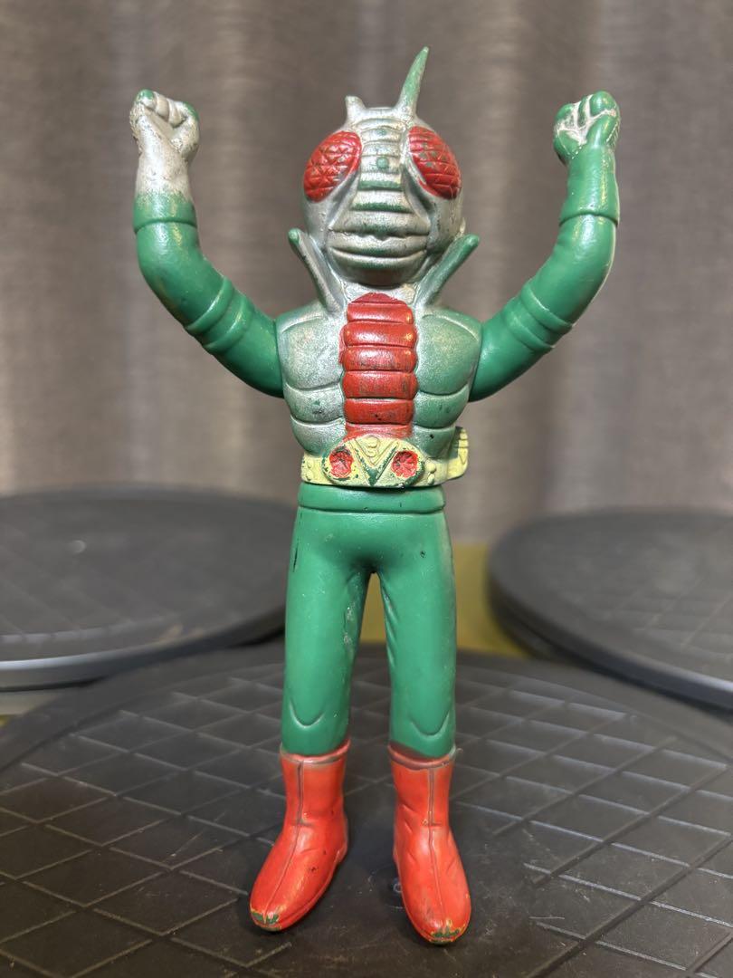 仮面ライダーV3 無版権 パチソフビ ポピー風 当時モノ