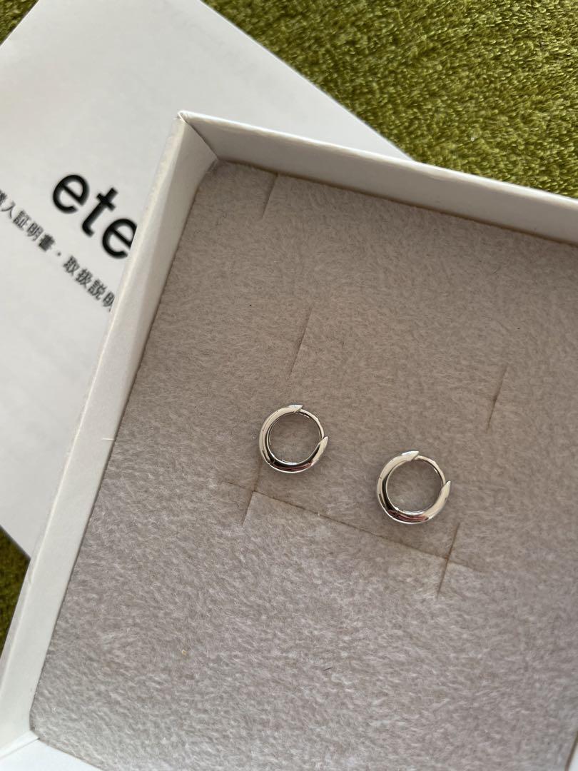 ★ete プラチナ フープピアス★