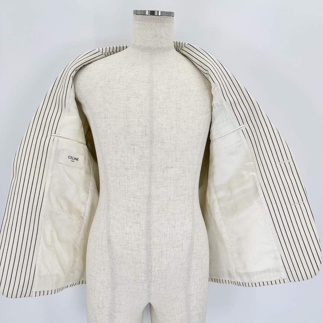 近年 極美品 CELINE エディ期 テーラードジャケット ウール イタリア 近年 極美品 CELINE エディ期 テーラードジャケット ウール イタリア