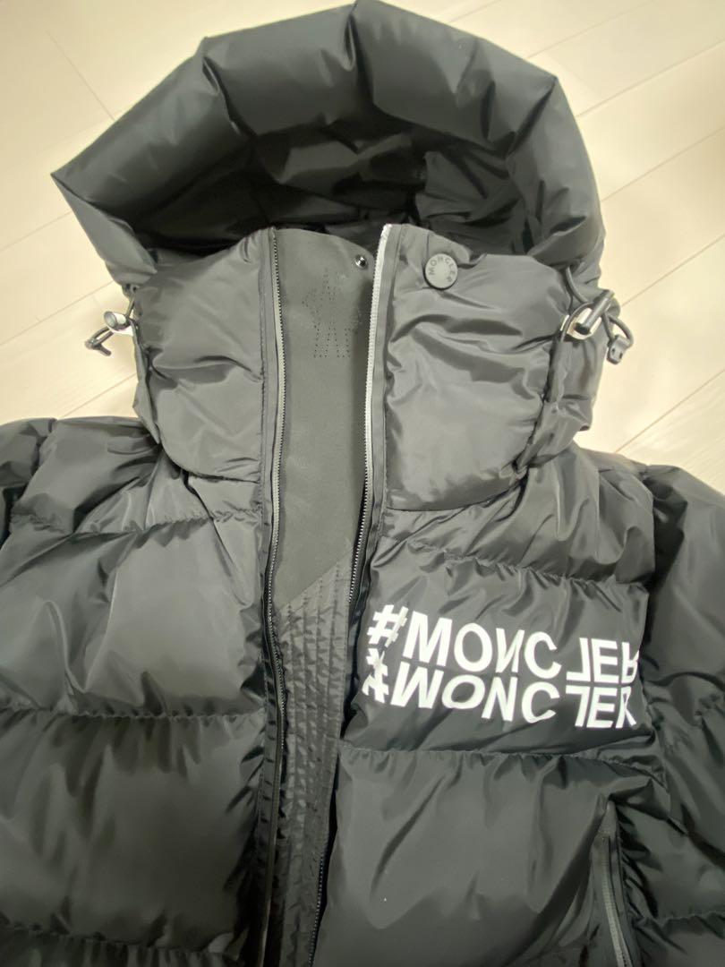 クリスマスツリー特価！ MONCLER ダウンジャケット ブラック 新品タグ付き メッシ着用 ジャケット・アウター