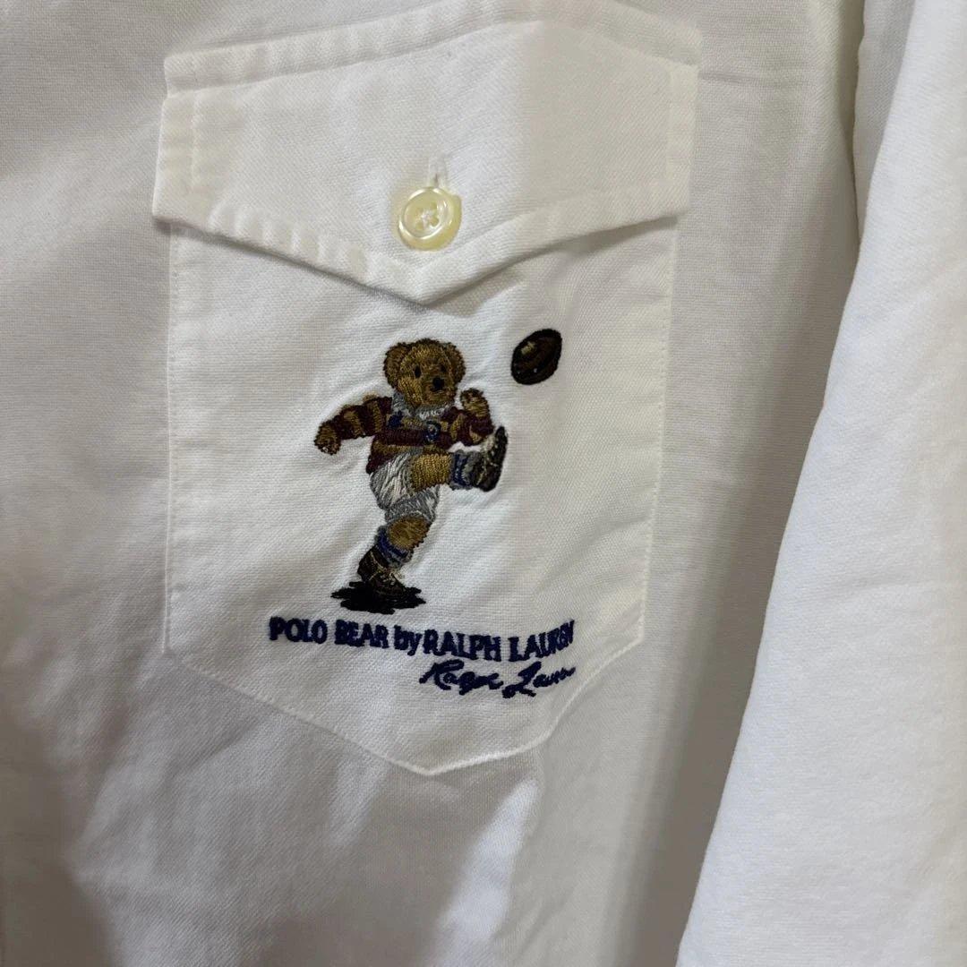 Ralph Lauren ポロベア刺繍 ホワイトシャツ