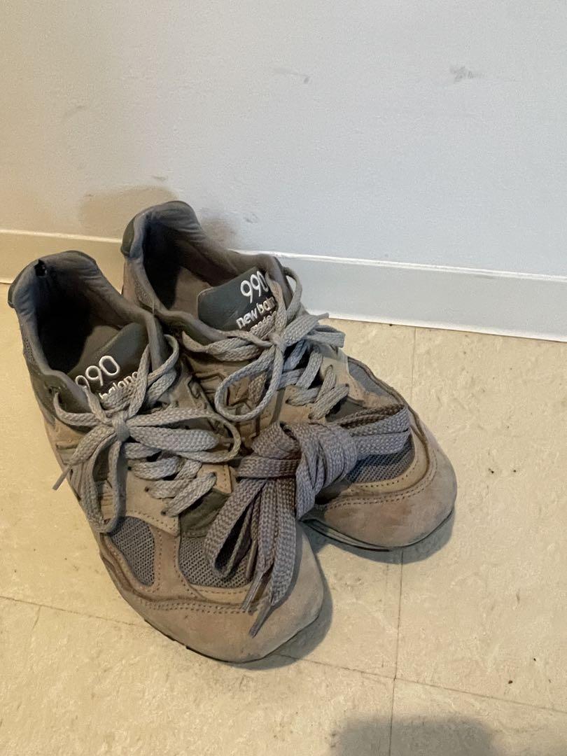 メ*楽様 wtaps × new balance 990v2 グレー スニーカー