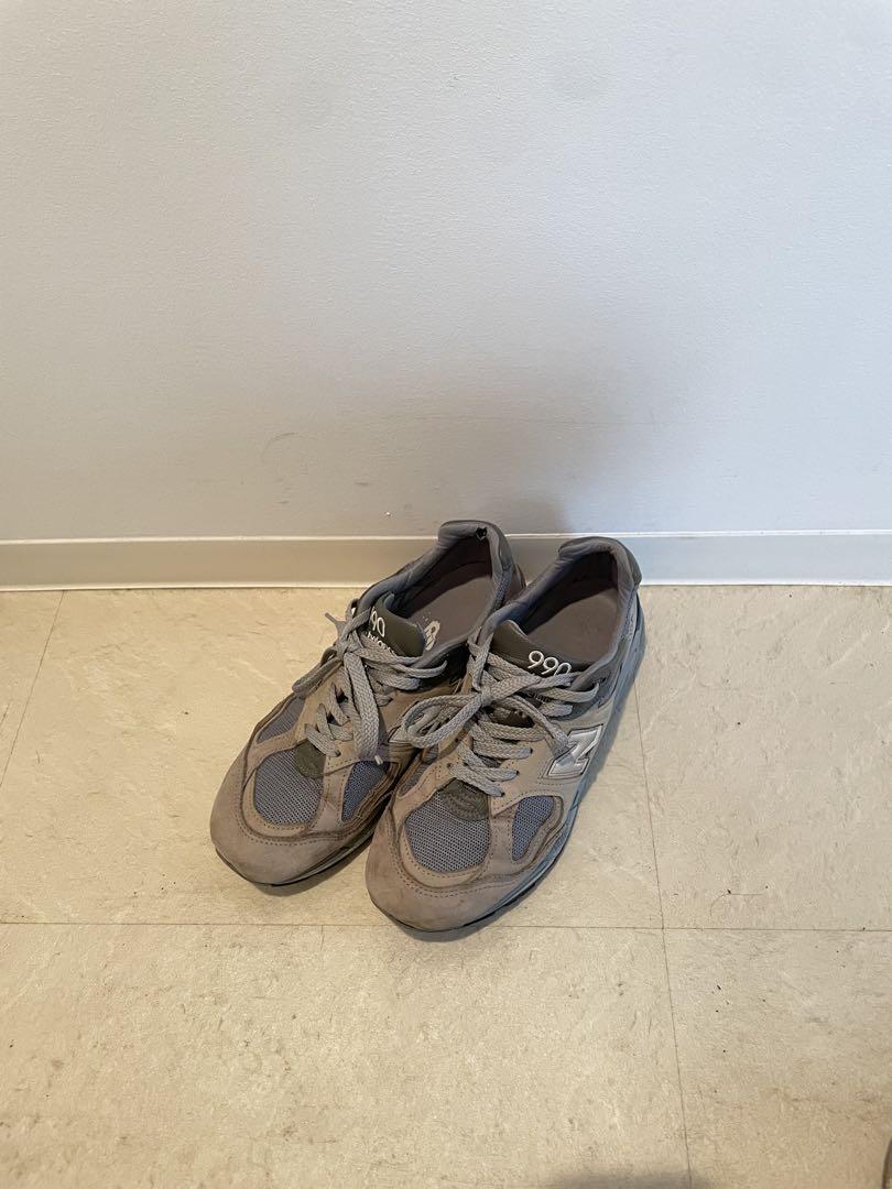 メ*楽様 wtaps × new balance 990v2 グレー スニーカー