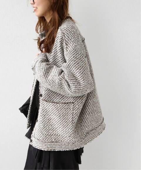 【絶品】 コットン ツイードジャケット ジャケット・アウター