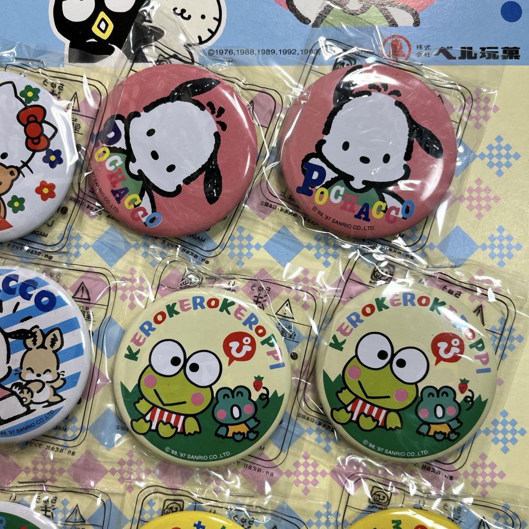 サンリオ　ブリキバッジ　24個セット　台紙付き 1997年製　未使用