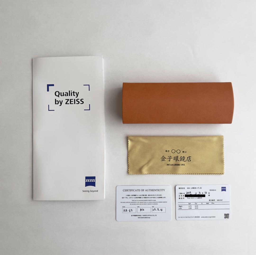 【美品】金子眼鏡 KA-63 度入り眼鏡 画像12