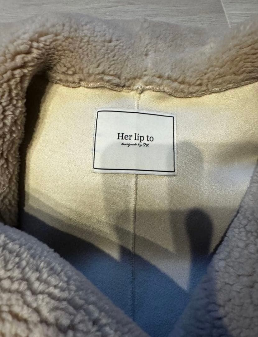 Herlipto【Fleur Shearling Boa Coat】Mサイズ Herlipto【Fleur Shearling Boa Coat】Mサイズ