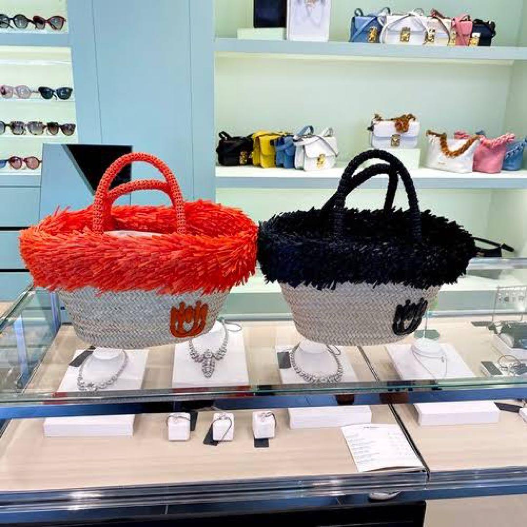 超目玉】新品未使用⭐︎ miumiu カゴトートバッグ 超目玉】新品未使用⭐︎ miumiu カゴトートバッグ