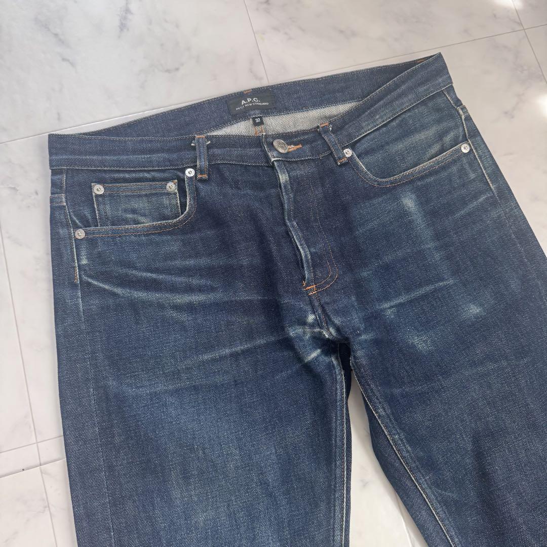 A.P.C. デニム　プチニュースタンダード　赤耳　濃紺　W32　XL