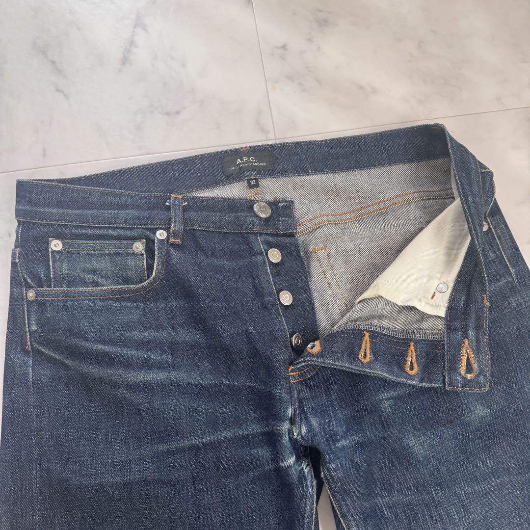A.P.C. デニム　プチニュースタンダード　赤耳　濃紺　W32　XL