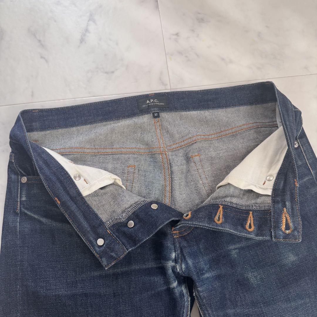 A.P.C. デニム　プチニュースタンダード　赤耳　濃紺　W32　XL