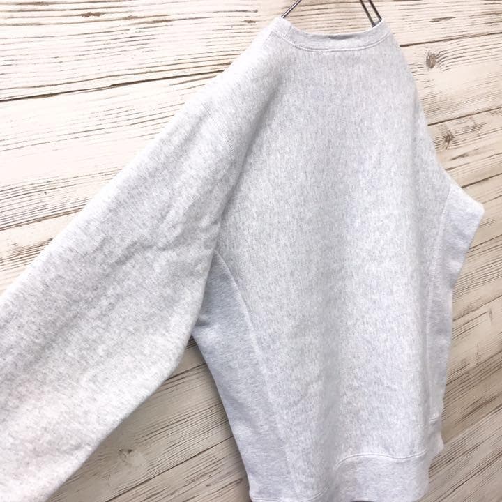 希少》シュプリーム supreme☆スウェット L デカロゴ ライトグレー