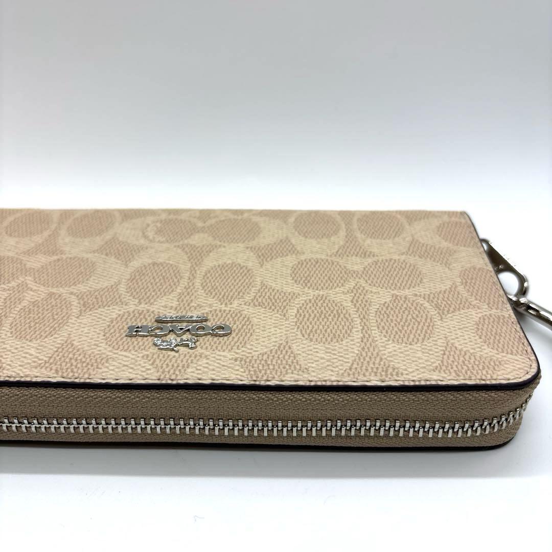【新品未使用】COACH/コーチレディース長財布　CW778 サンド×トープ