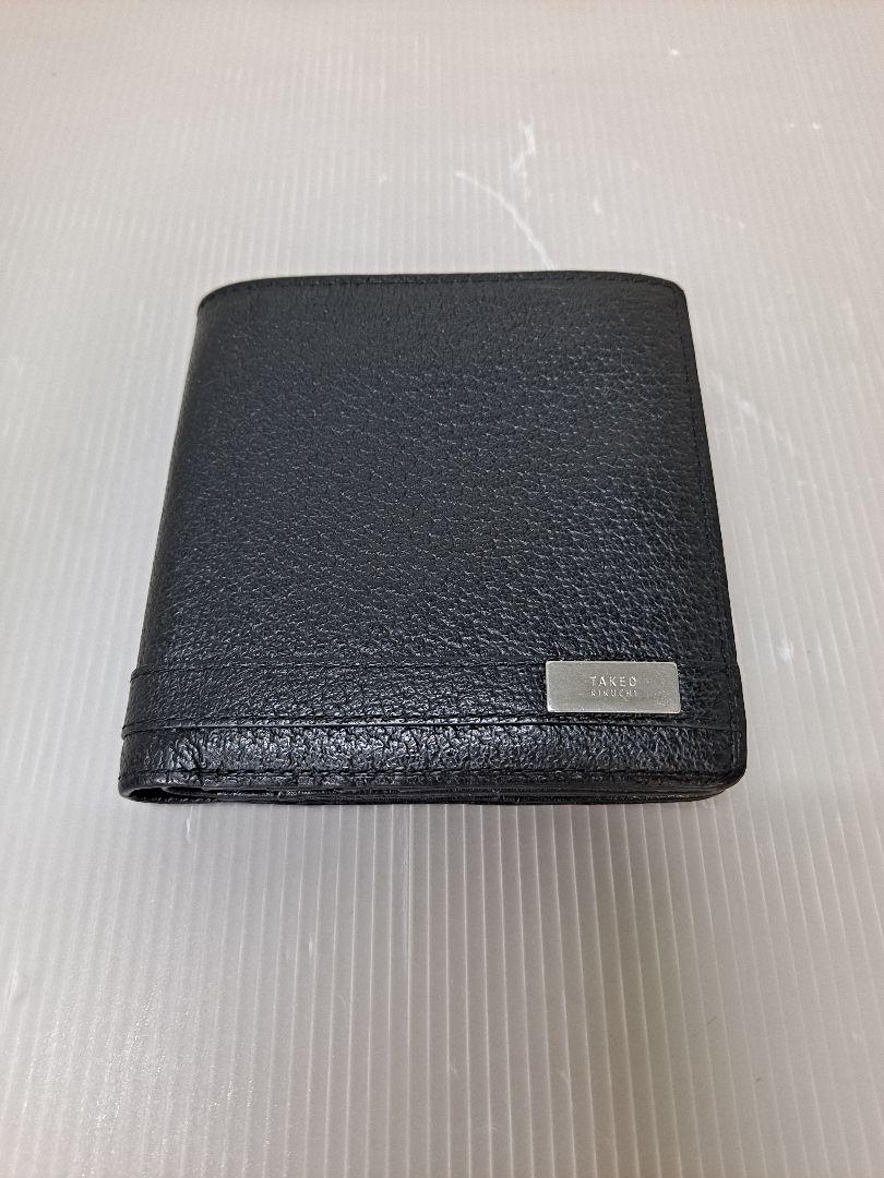 キム☆無言取引OK 様専用 TAKEO KIKUCHI 二つ折り財布 黒