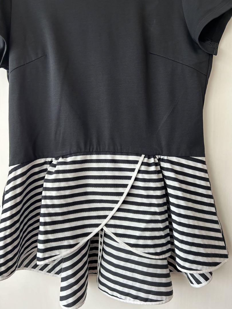 ボーダーズアットバルコニー ペプラムTシャツ
