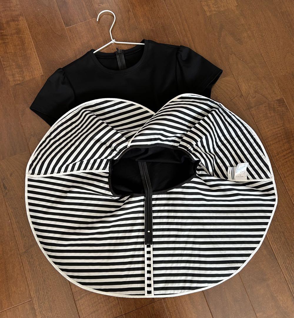 ボーダーズアットバルコニー ペプラムTシャツ