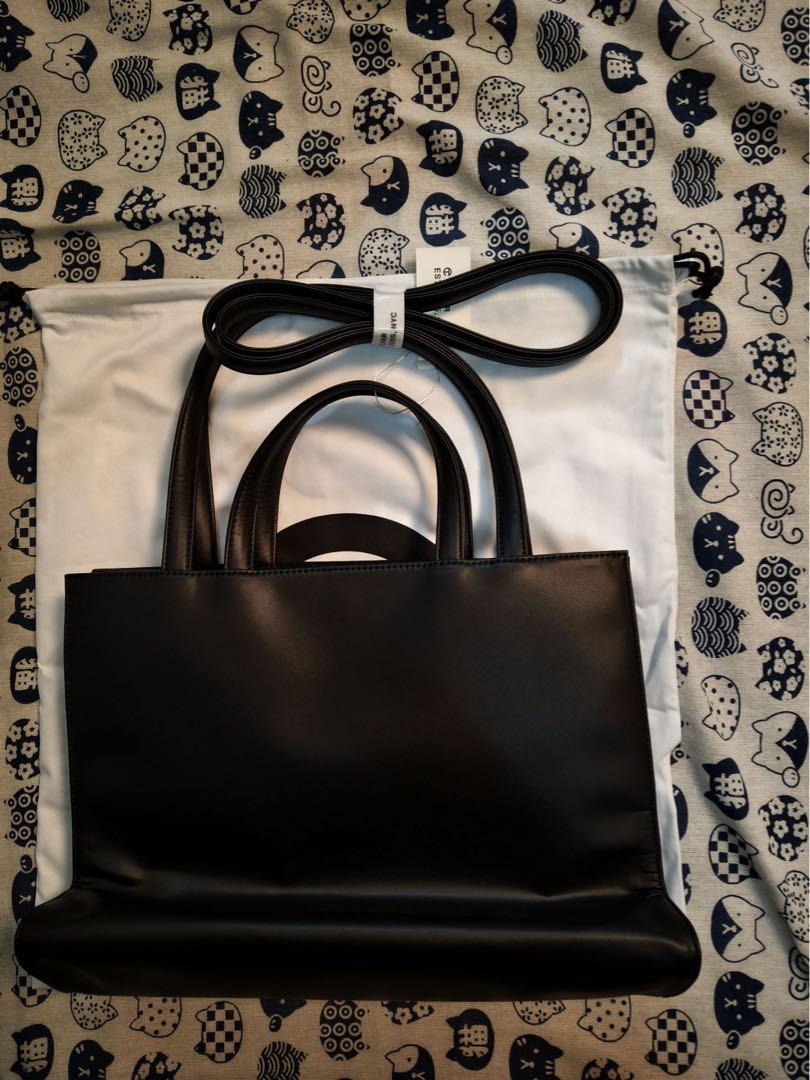 Telfar テルファー ミディアム ショッピングバッグ Black Paper Large Shopping Bag - Black Paper