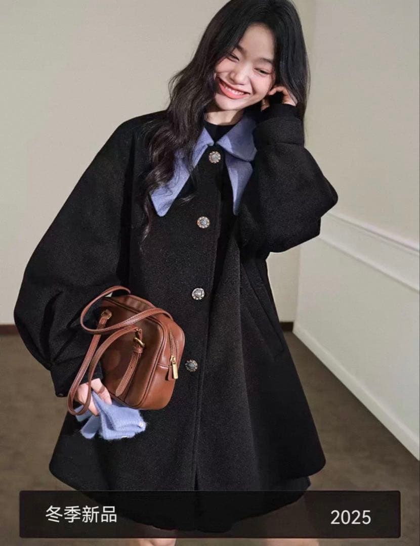 リボンカラーコート M リボンカラーコート M