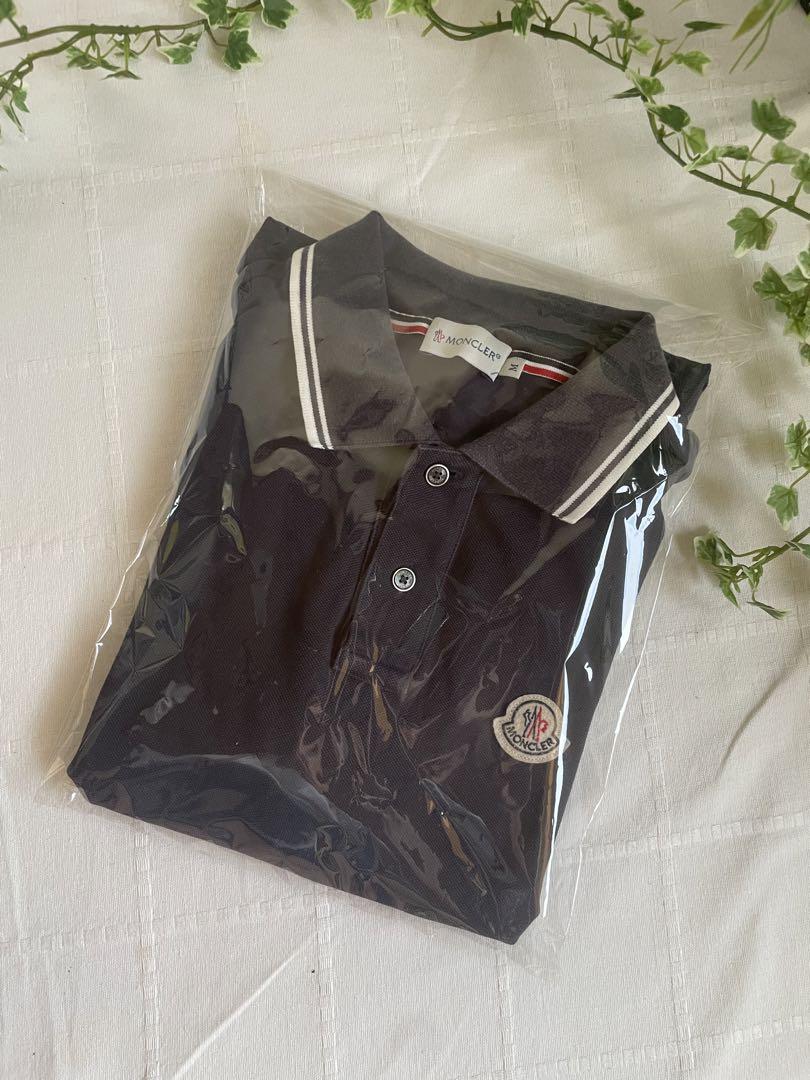 紺M【MONCLER】モンクレール 鹿の子 ポロシャツ