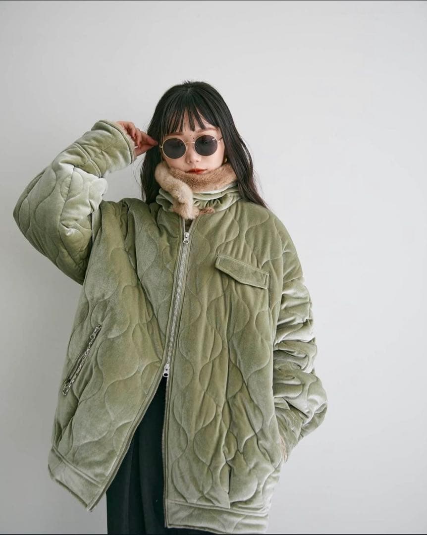 MURUA YUKKOコラボ ファー ベロアブルゾン SIZE MURUA