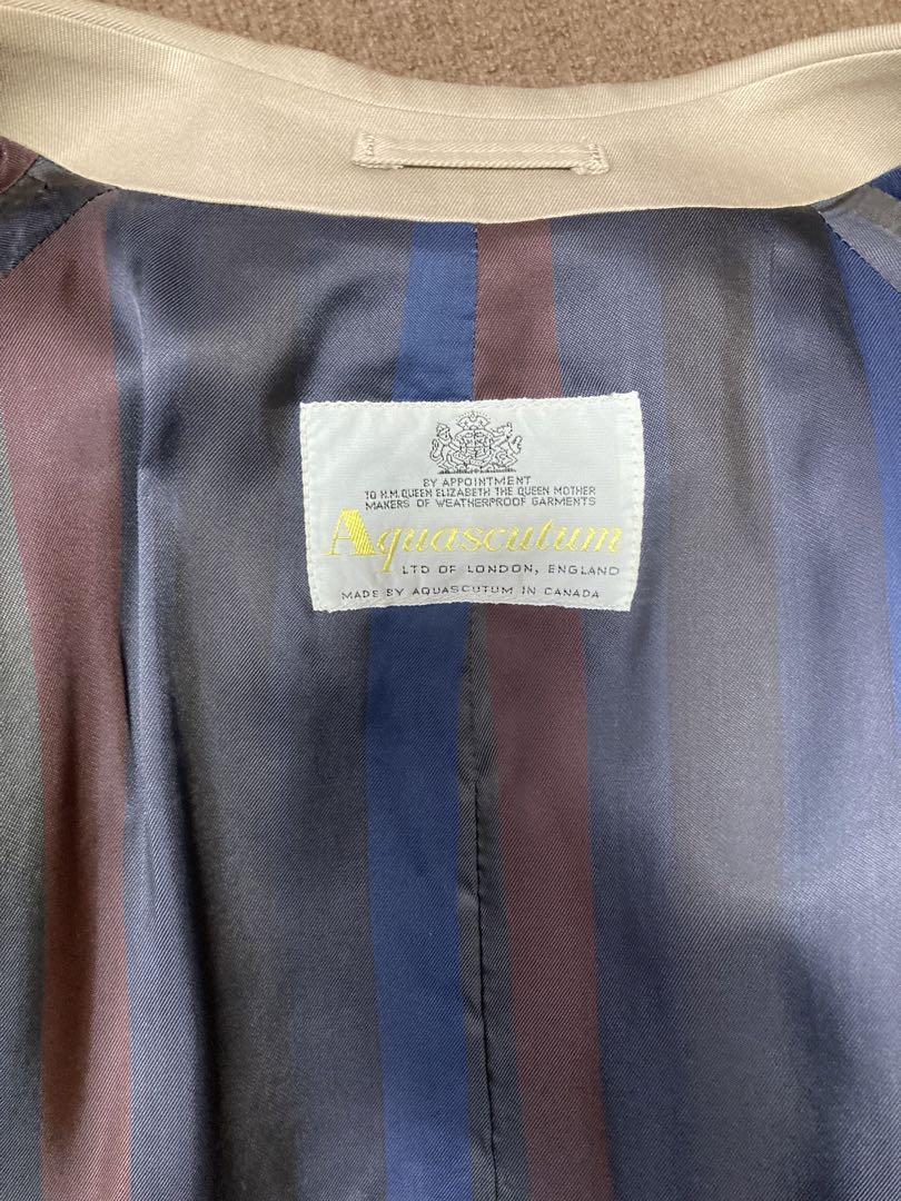 【美品】Aquascutum トレンチコート aqua5 バルマカーンコート