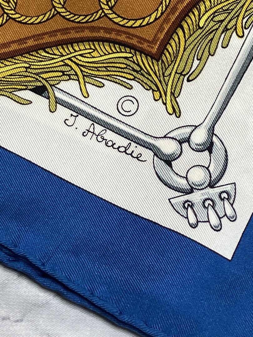 美品 Hermès Cliquetis エルメス カレ90 シルク スカーフ - メルカリ