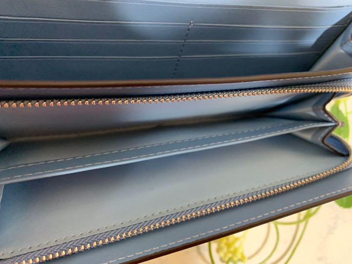 お得爆買い 新品 未使用 正規品 COACH コーチ 長財布 三つ折り 水色 フラップ mF6aw-m85781749661 低価高評価