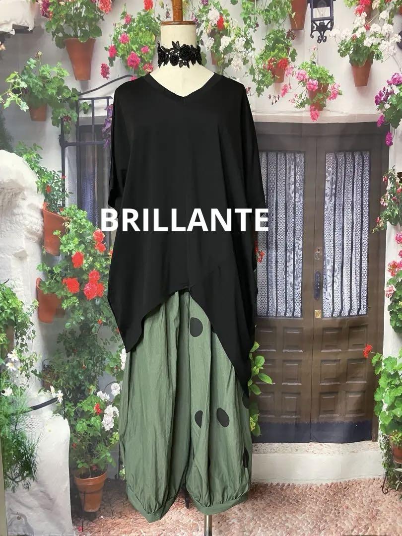 597新品BRILLANTE 裾変形ドルマンスリーブチュニック