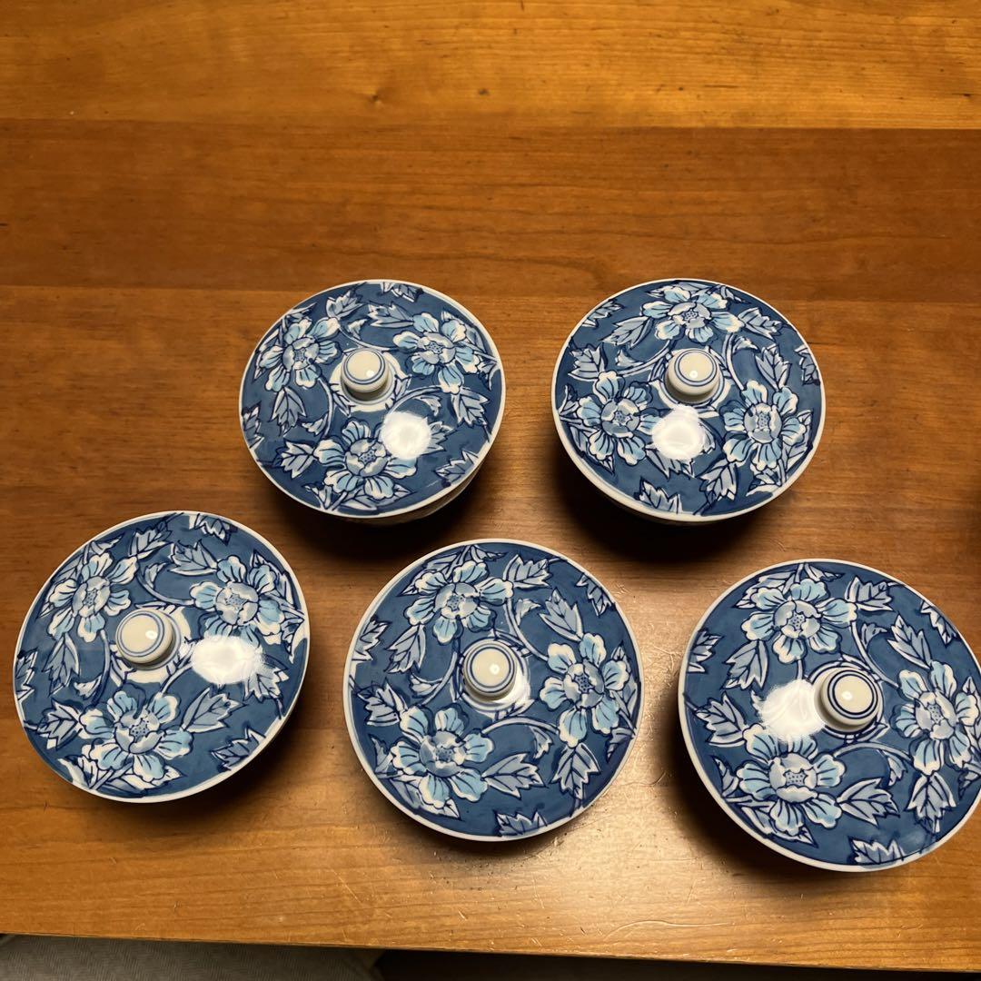 蓋付き茶器5個セット有田焼