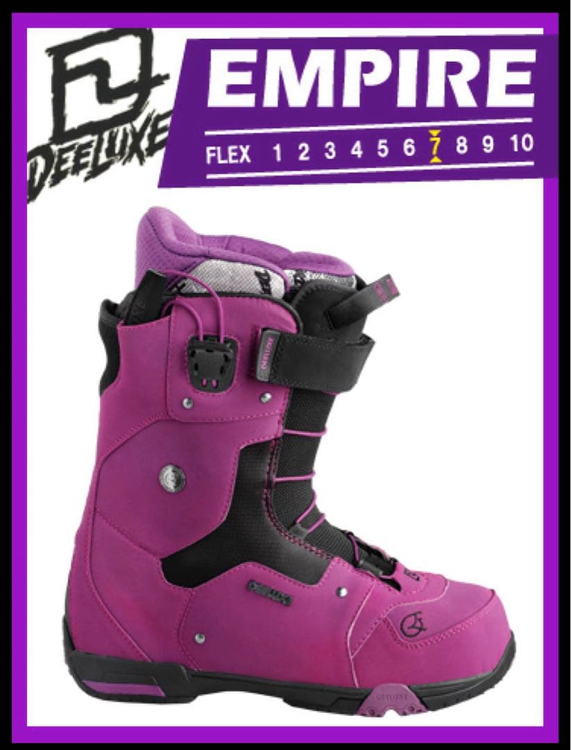 DEELUXEブーツEMPIRE エンパイア26.5cm ブラックパープル DEELUXEブーツEMPIRE エンパイア26.5cm ブラックパープル