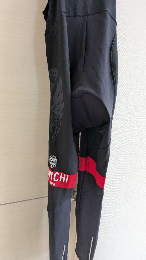 【美品】Bianchi サイクルジャージ 上下セット　白・黒・赤