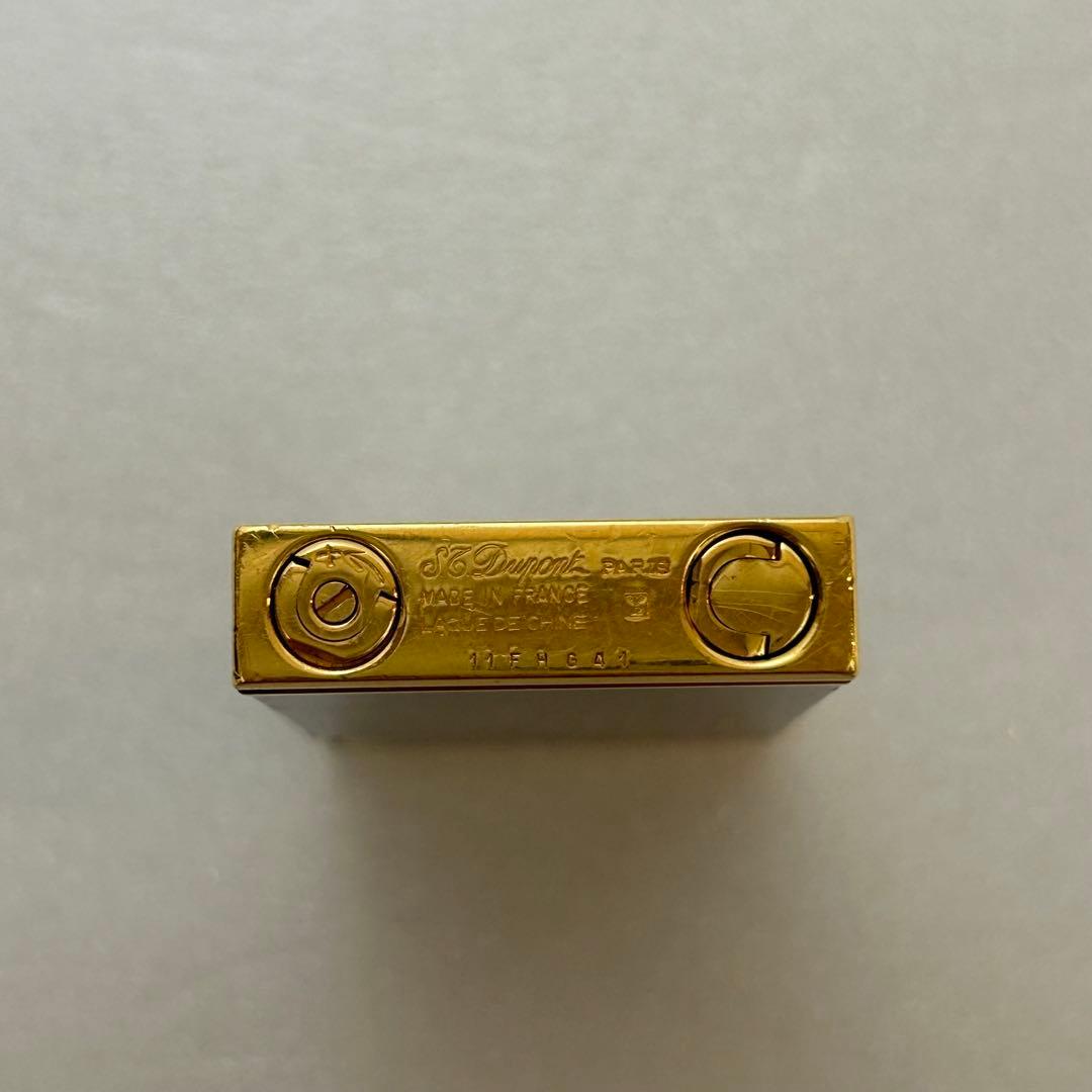 【美品】S.T. Dupont デュポン ライター ブラックラッカー ゴールド 【美品】S.T. Dupont デュポン ライター ブラックラッカー ゴールド