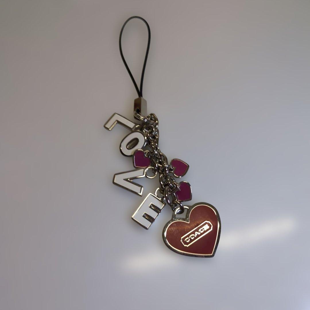 COACH LOVE ハート ストラップ