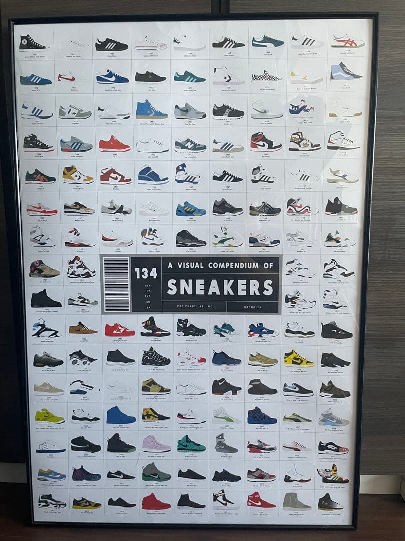 popchartlab sneakers ポスター 額縁無し