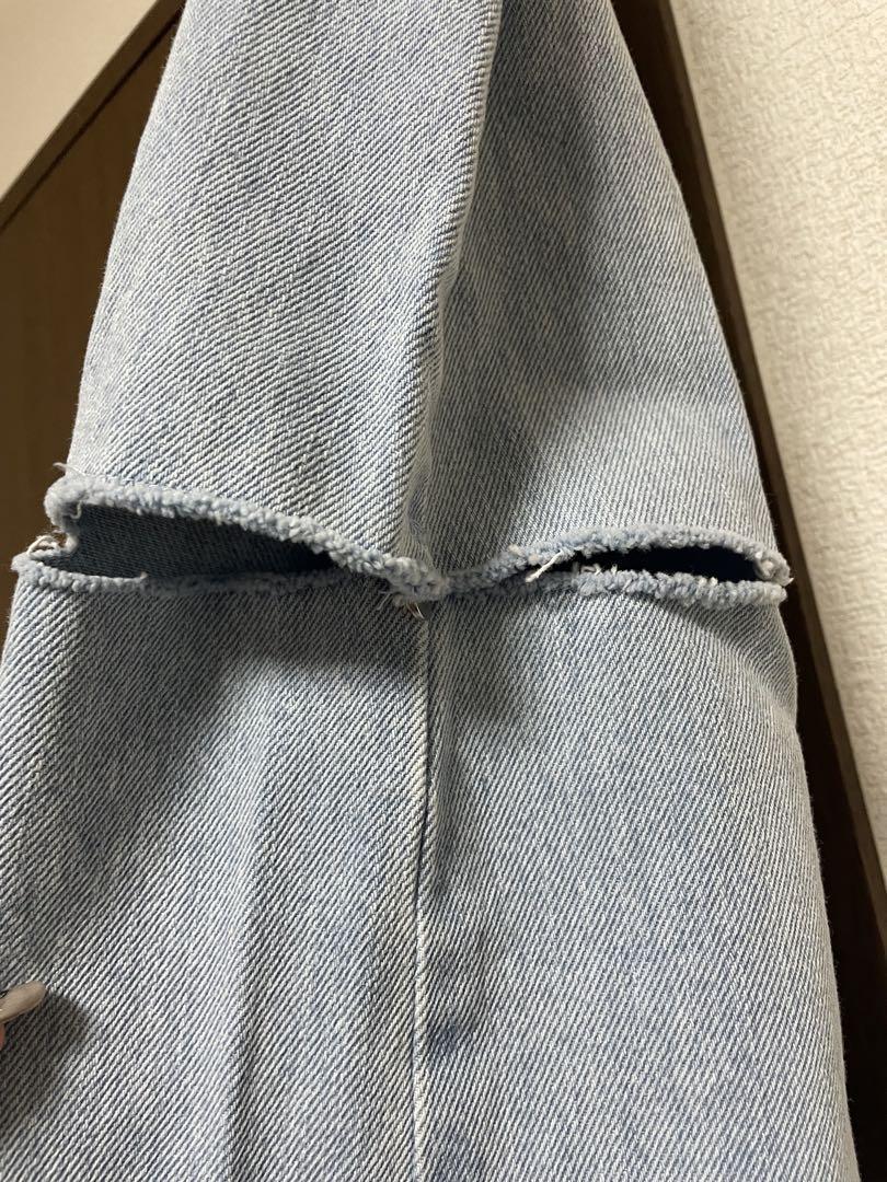スカート back bi color patchwork remake denim SK