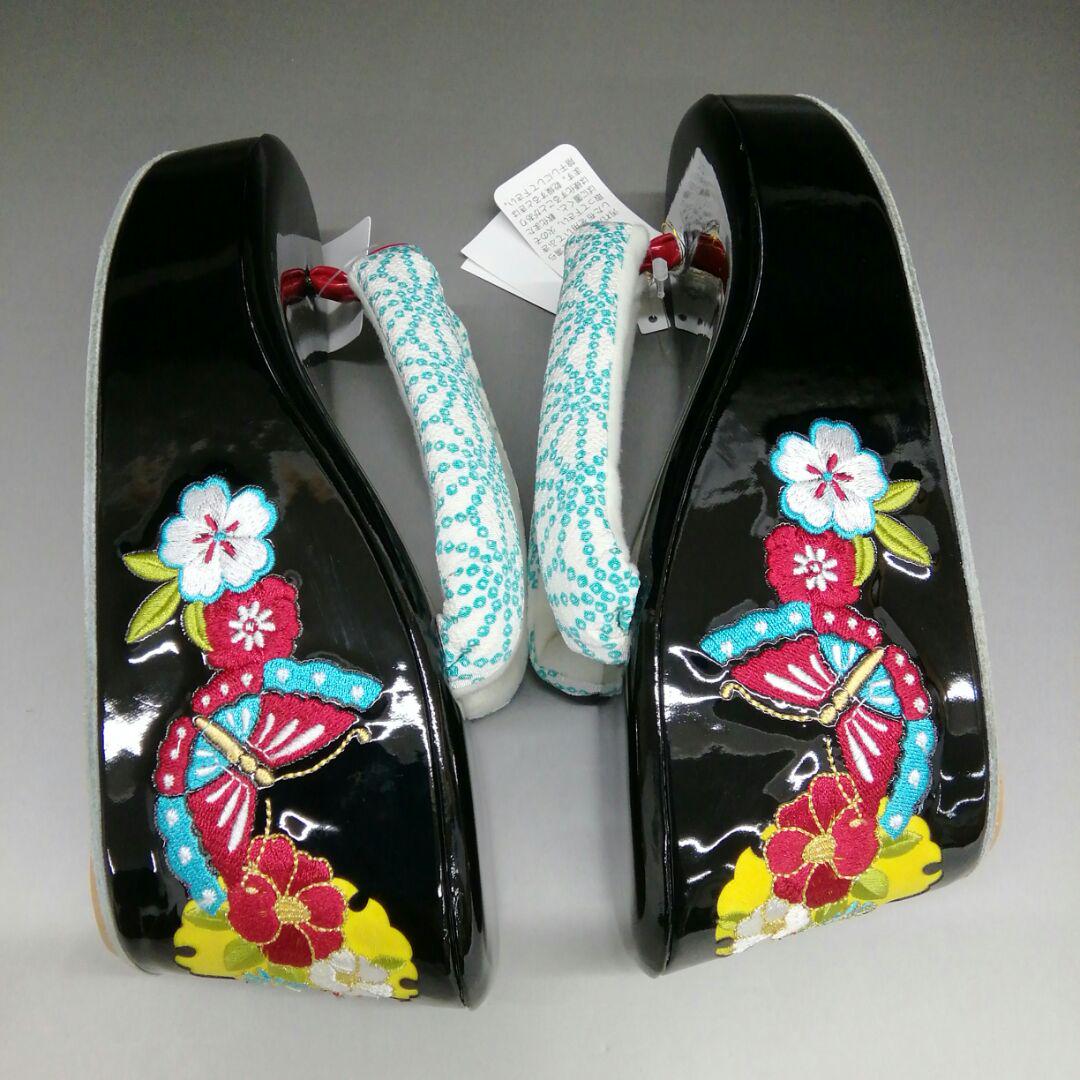 人気正規品 振袖 23.5~24.5cm ♯5872 98XCI-m85799793911 ヒール草履 刺繍草履 2022豊富な