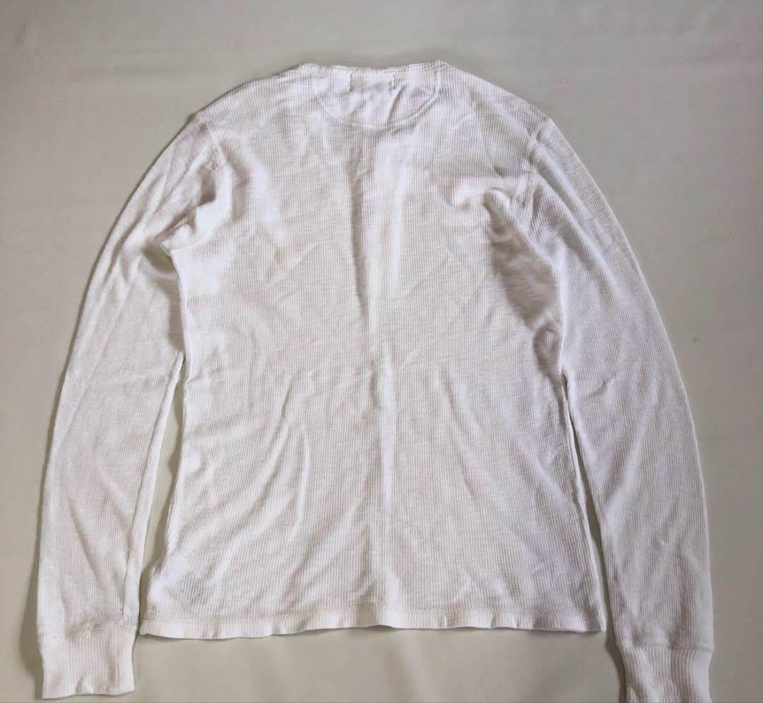 RRL ヘンリーネック サーマル ワッフル ロンT カットソー
