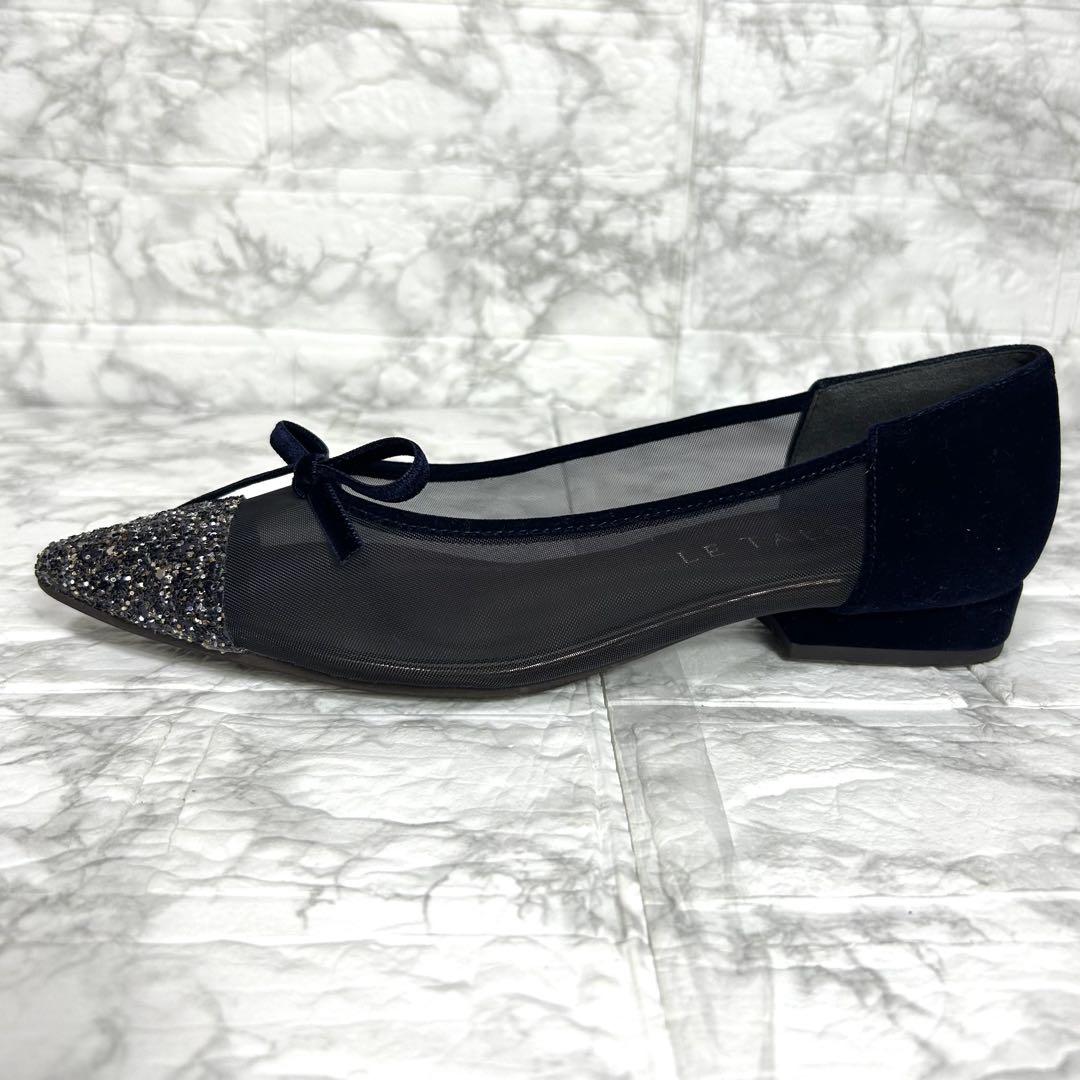 美品✨LE TALON ポインテッドトゥキャップチュールバレエ 24.5cm